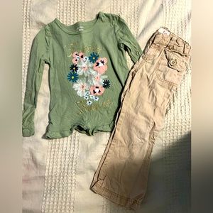 Spring Outfit Bundle Size 4T EUC